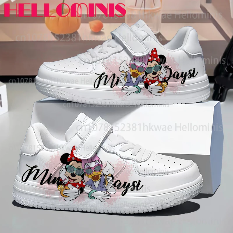 

Hot Selling Minnie mouse Daisy Parent child shoes boys girls printing Pattern White Shoes parity fashion trend Shoes Gift