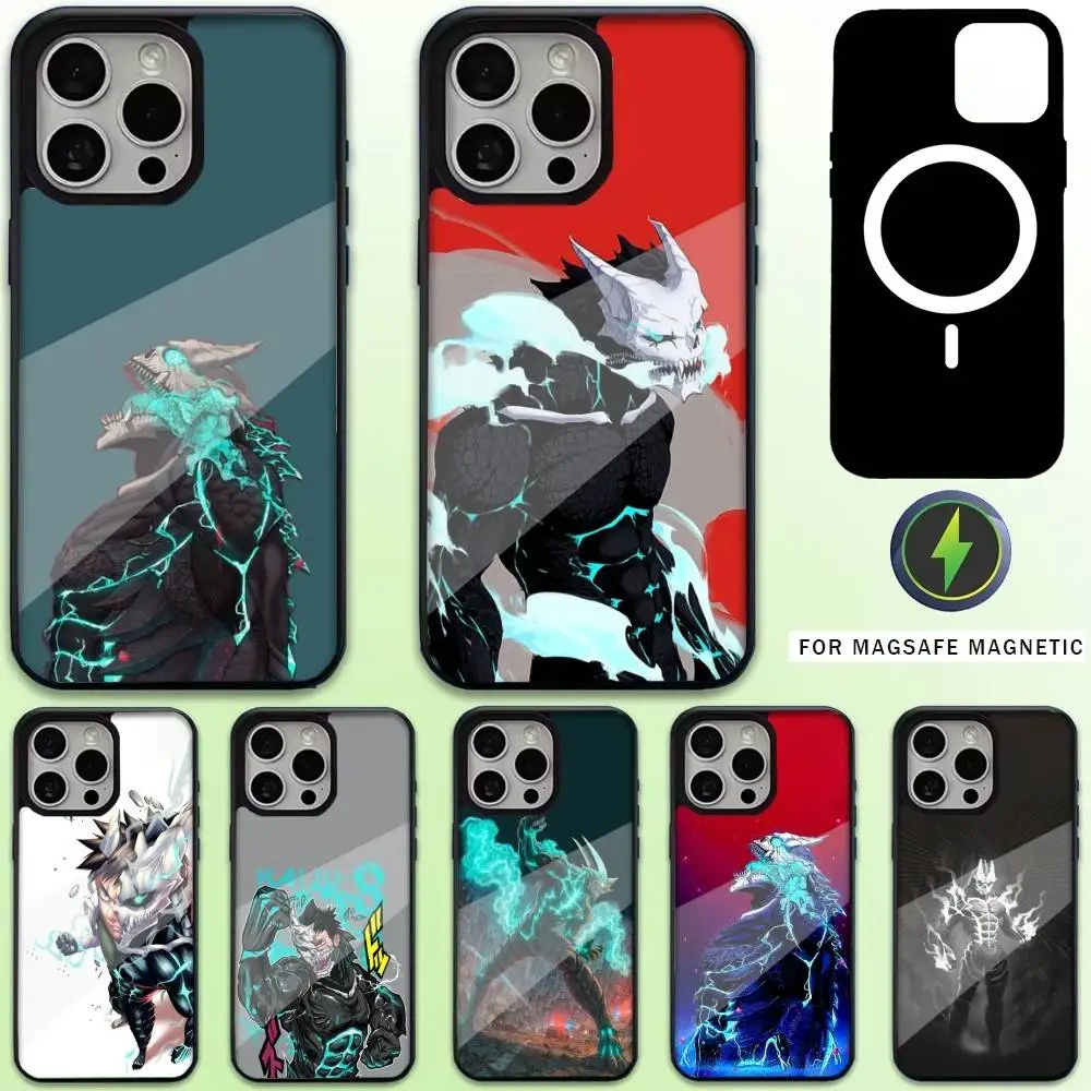 

Hot Anime No. 8 K-Kaiju Phone Case For iPhone17,16,15,14,13,12,11 Plus,Pro Max Magnetic For Magsafe Wireless Charging