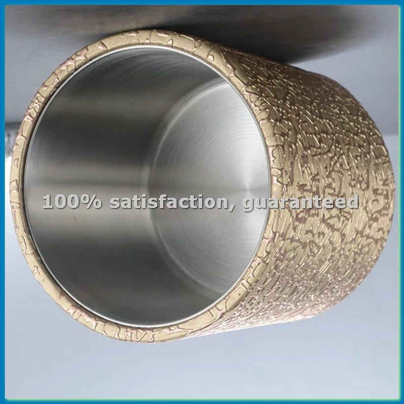 

Ведро для льда из нержавеющей стали 1,3 л, кожаное ведро для льда в европейском стиле, винно-красное, для бара, KTV, для шампанского, A-AT35