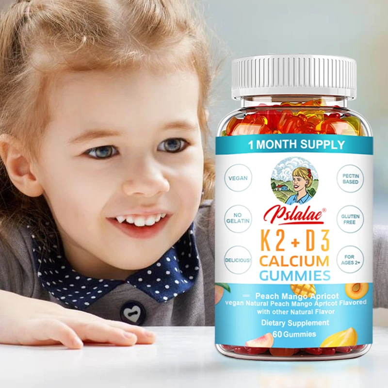 

Vitamin D3 and K2 Gummies - Improves Absorption and Digestion, Supports Bone Marrow Health, and Promotes Joint Mobility