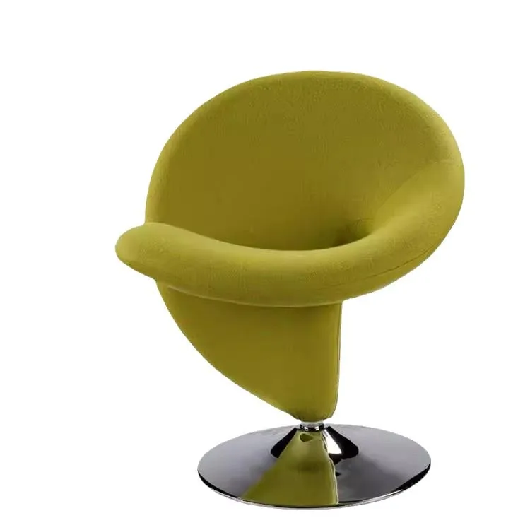

FRP art question mark chair negotiation chair special-shaped curl fashion Internet celebrity casual dining chair