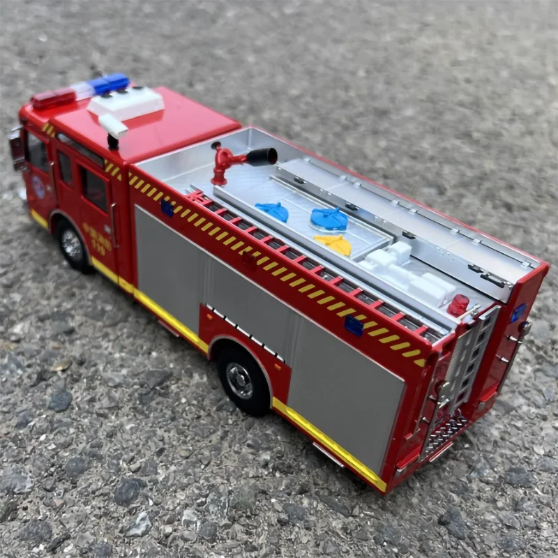 Diecast 1:43 Scale Fire Truck 119 Original Factory Model Alloy Gift Fire Truck Accessories Display Model Space Decorations