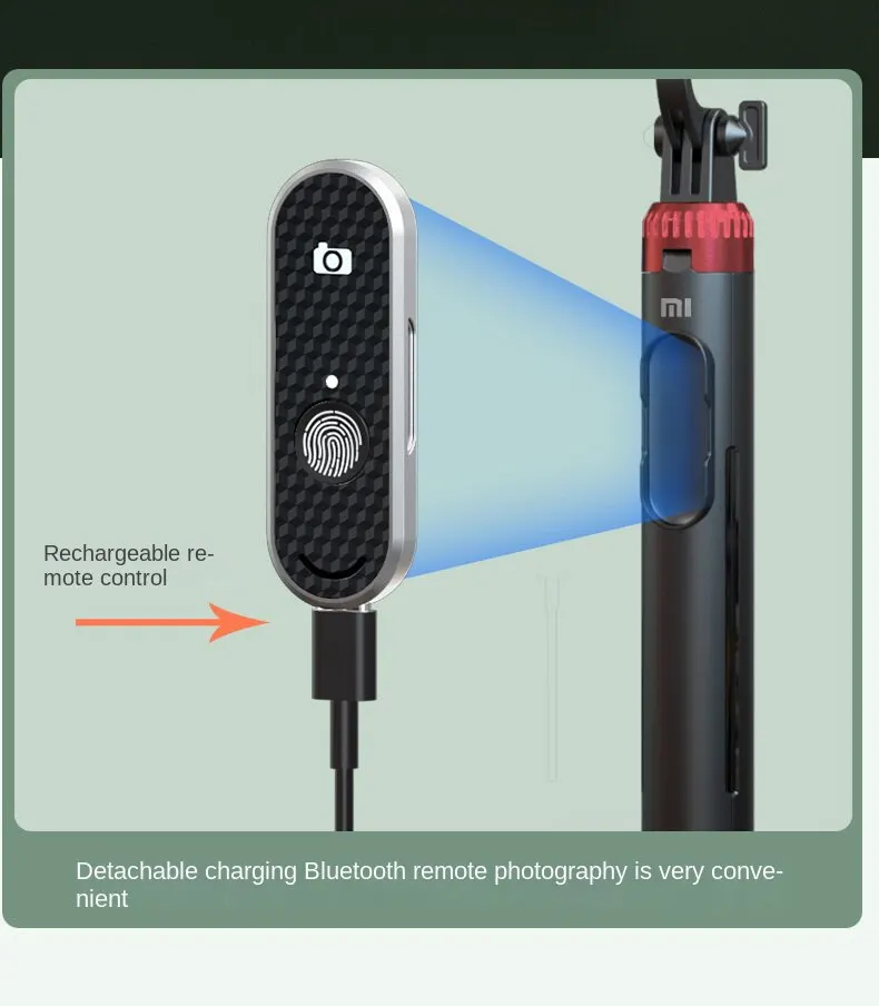 Xiaomi Selfie Stick Suitable for Various Phone Tripod Phone Holder Bluetooth Stand with Remote Control Ring Light Telescopic Rod