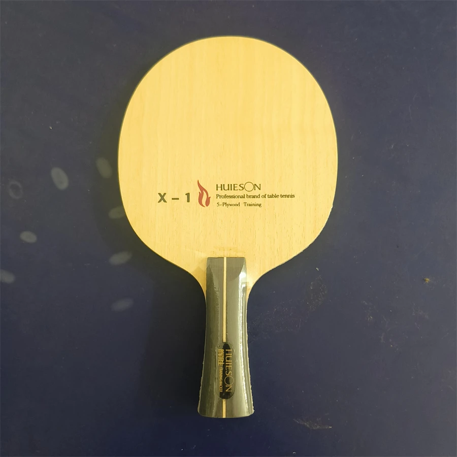 Huieson X1 Table Tennis Blade, 5 Ply Ayous Ping Pong Base Wood, DIY Table Tennis Racket for Loopdriving Players