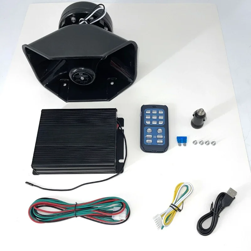 

200W car alarm 12V wireless remote control loudspeaker, car treble black front stainless steel speaker set