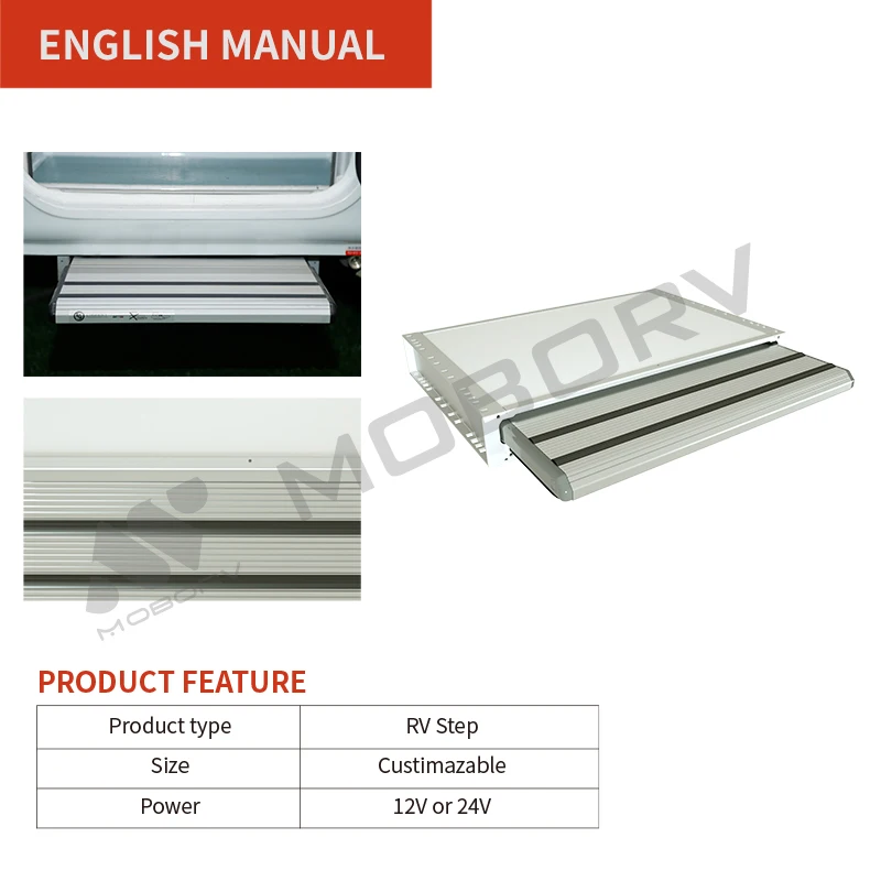 خطوة مزودة بمحرك منزلق أوتوماتيكي الأكثر مبيعًا لسيارات RVs لإسعاف شاحنة التخييم MOBORV LIPPERT-اختيار أمازون #2