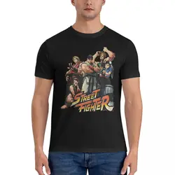 Men T-Shirts Awesome Leisure 100% Cotton Tees Short Sleeve Street Fighter T Shirts Crewneck Tops New Arrival