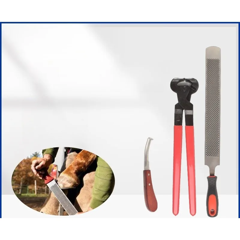 2026 Hoof Care Tools Hoof Nippers Hoof Rasps Hoof Knives Hoof Clippers Three-piece Set Horse Care Products Horse Equipment