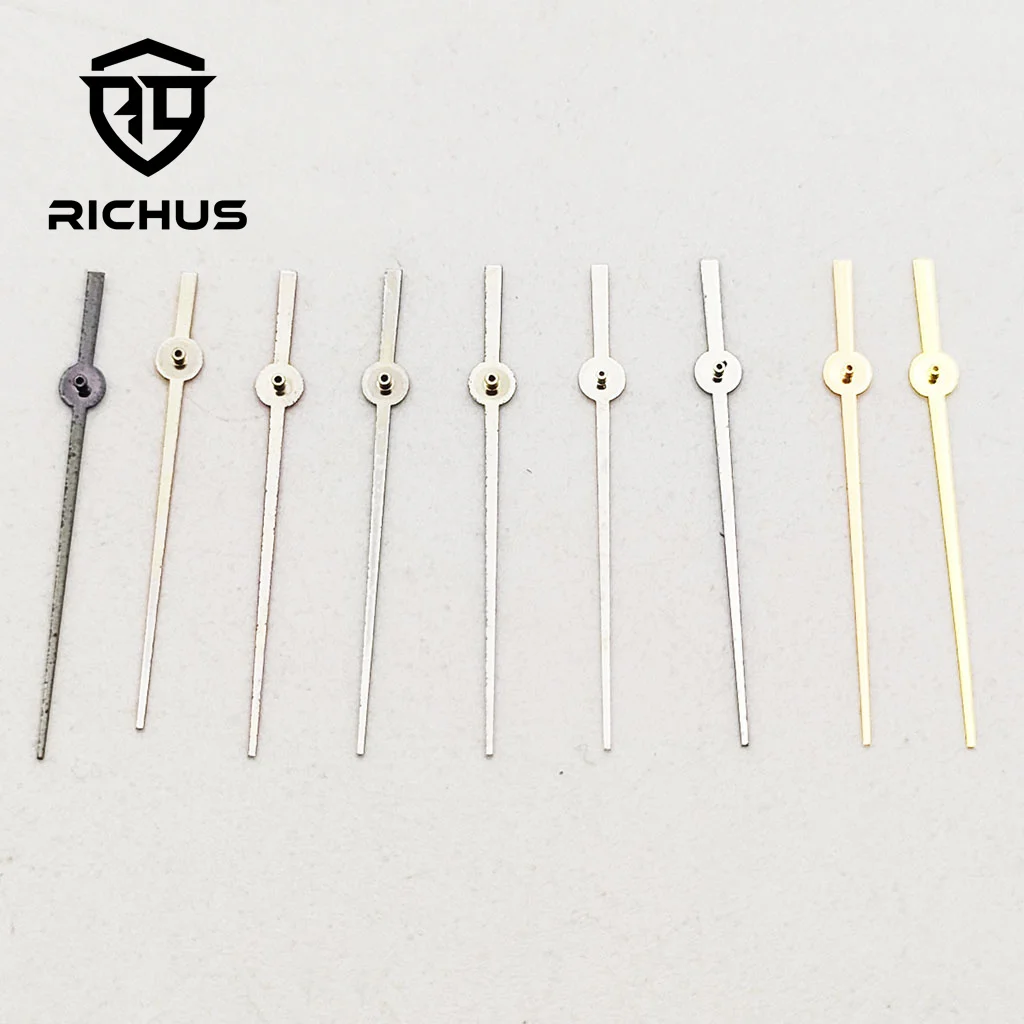 Manecillas de reloj RICHUS plateadas/doradas/oro rosa/negras/azules compatibles con movimiento NH34 NH35 NH36 ETA2824 2836 Miyota8215-DG
