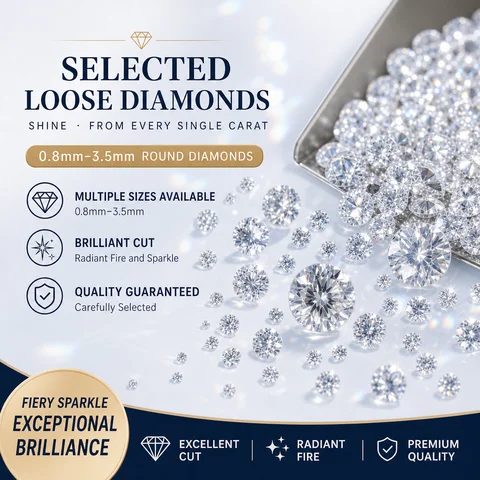 Loose Lab Diamonds Sparkling Lab Grown Diamond VVS D Color HPHT CVD Without IGI GIA Certificate For Diy Lab Diamonds
