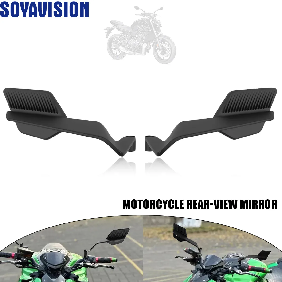 Motorrad-Spiegel Drehbare Einstellbare Seitenspiegel Universal für Yamaha MT 03 07 09 R1R3R7 Xmax KTM BMW Suzuki Zubehör