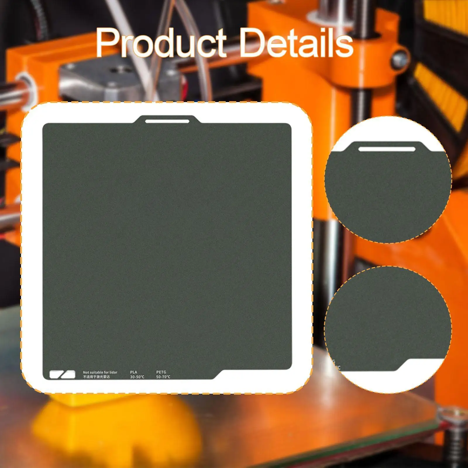 3D-printer bouwplaat Bedplaat Hechting Flexibel printplatform Eenvoudig te gebruiken 3D-printaccessoires Dubbelzijdig voor PA