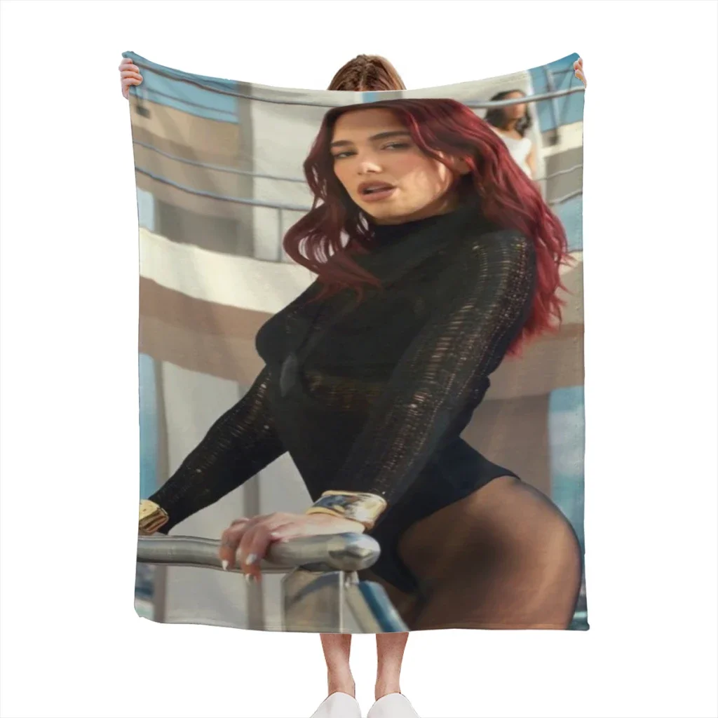 Singer D-Dua Lipas Summer Blanket Thin Blanket for Couch Sofa Warmth Bed Artificial Flannel Blankets Comfortable