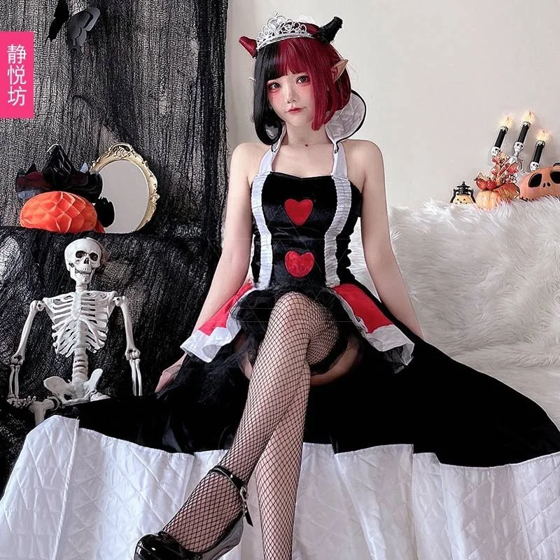 loween-poker-red-heart-queen-costume-cosplay-role-plang-par-dr-cherry-heart-witch-women's-clothing-stage-performance