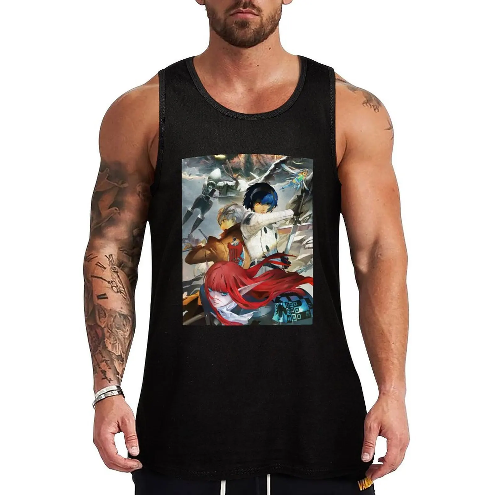 

Metaphor Refantazio Tank Top sleeveless gym t-shirts man Sports clothing