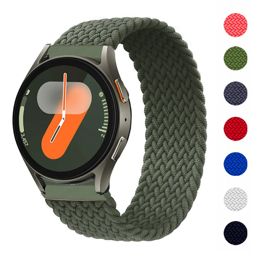 pleciona pętla solo do Samsung Galaxy Watch 7 Pasek 44mm 40mm Correa Bransoleta Galaxy Watch 4 6 Classic 5 pro band 43mm 47mm 45mm