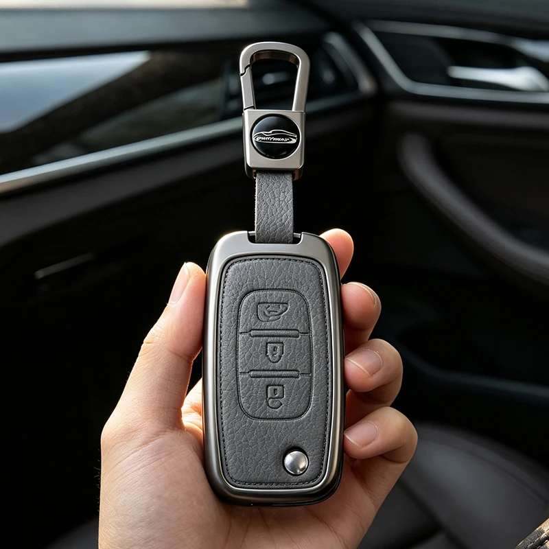 Car Key Case Cover For Mercedes Benz Smart Fortwo 453 Forfour 2015 2016 2017 CWTWB1G767 TWB1G767 Metal Shell Accessories