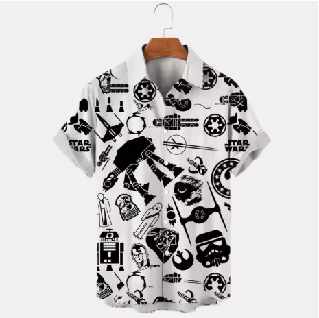 

2024 Summer Plus Size Men's Short Sleeve Shirt Urban Fashion Comfortable 3D Digital Printing Short Sleeve Shirt Soft Top