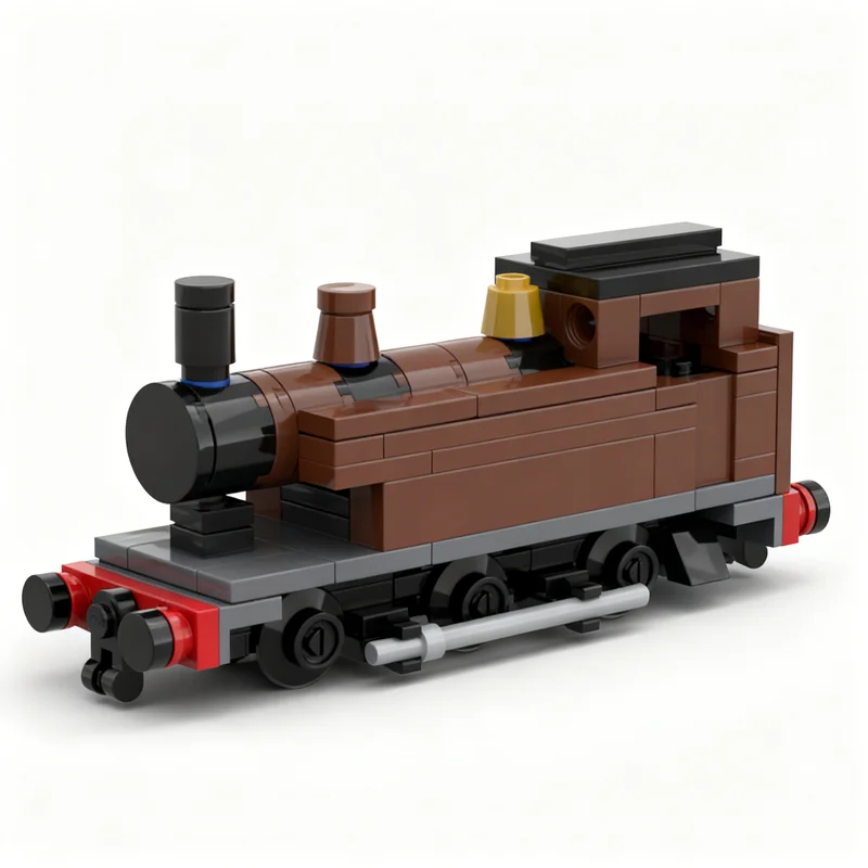 133pcs MOC Train E2 Tank Engine 4-stud Wide Model Building Blocks Christmas Gift Toys Architecture Idea Art Education Birthday