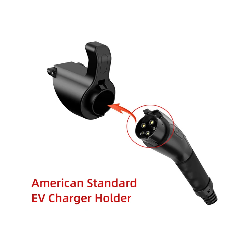 Type 1 EV Charger Holder - Electric Vehicle Charger Nozzle Holster Dock, Portable Wall Charger Equipment for J1772 Connector