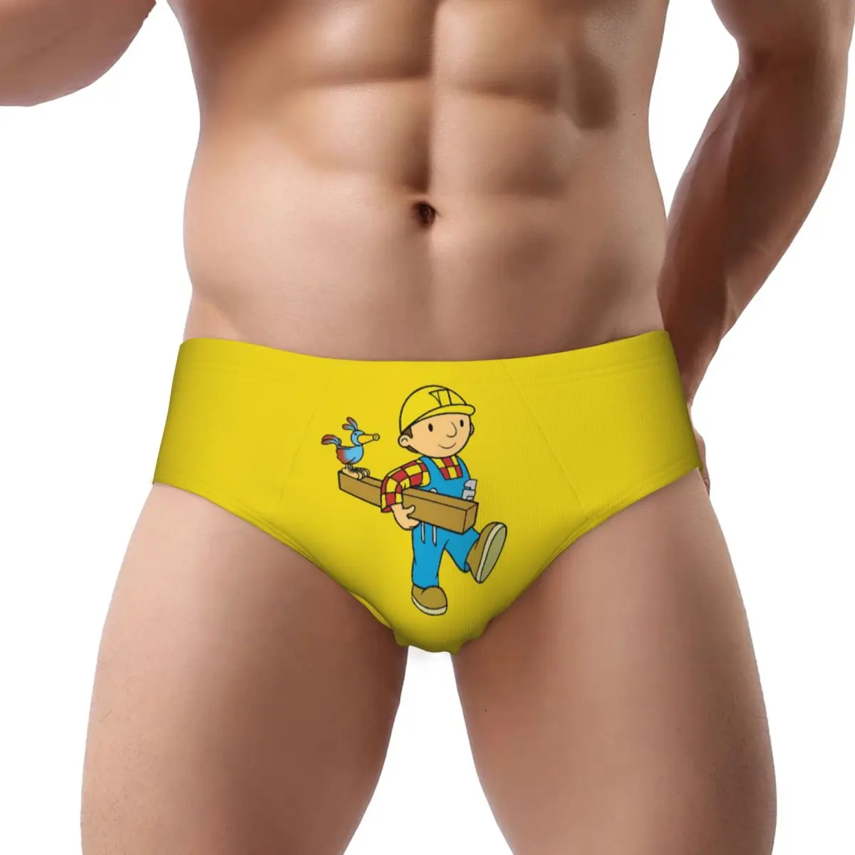 

Bob The Builder Male Triangle Panties Comfortable Boxer Underpants Short Underwear for Homme Man Boyfriend Gift