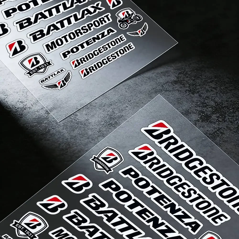 For Bridgestone Reflective Motorcycle Stickers Waterproof Vinyl Decals For Motorbike Helmet Fuel Tank Bike - view 6