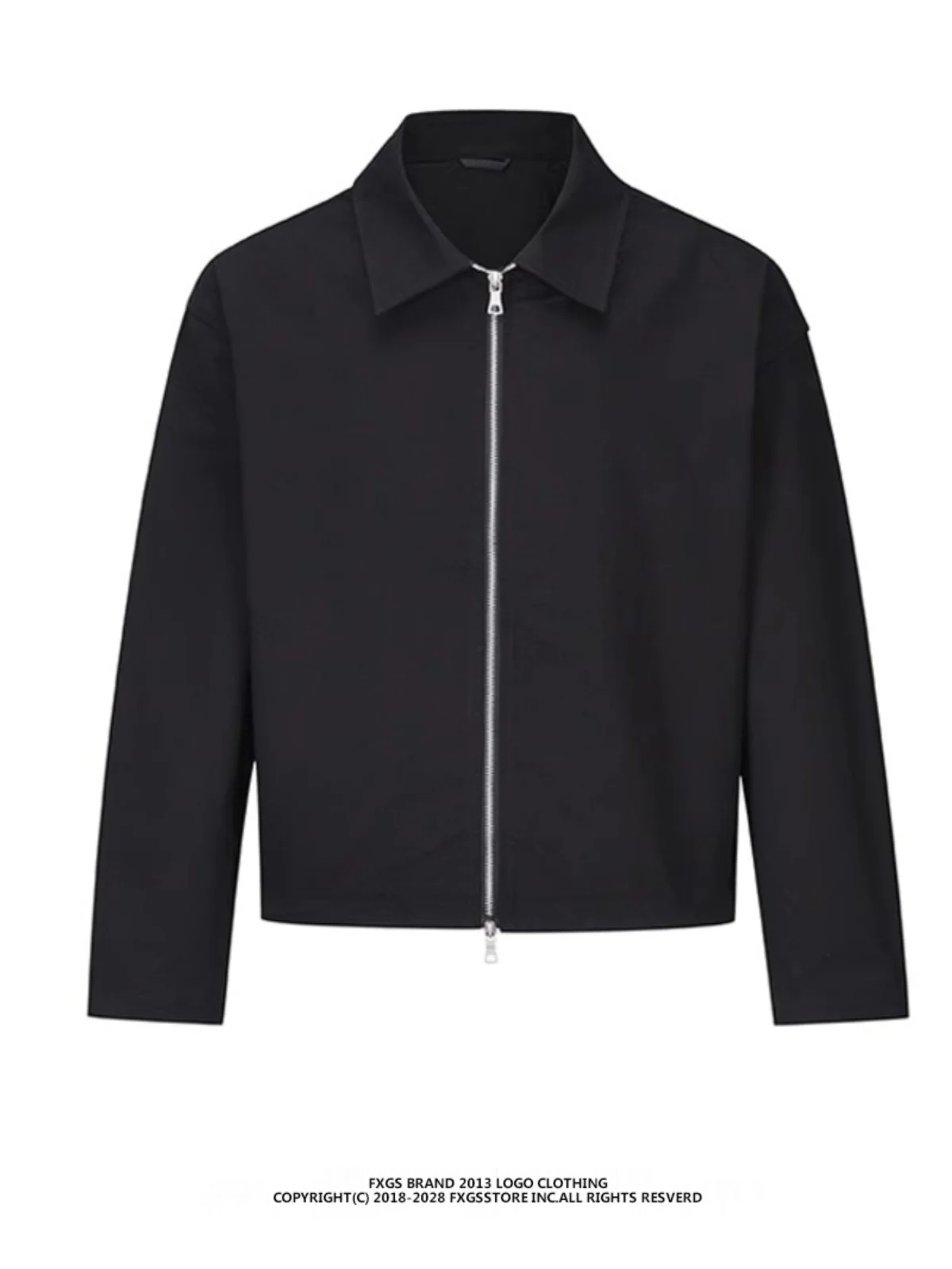 

Повседневный Bla ort Jaet, мужской модный свободный крой с воротником на молнии, молодежный полиэстер, против морщин, осенний модный уличный воротник