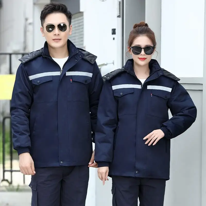 Workshop Workwear Men Factory Welding Automotive Repair Machinery Clothes Construction Site High Visibility Jackets Print Logo
