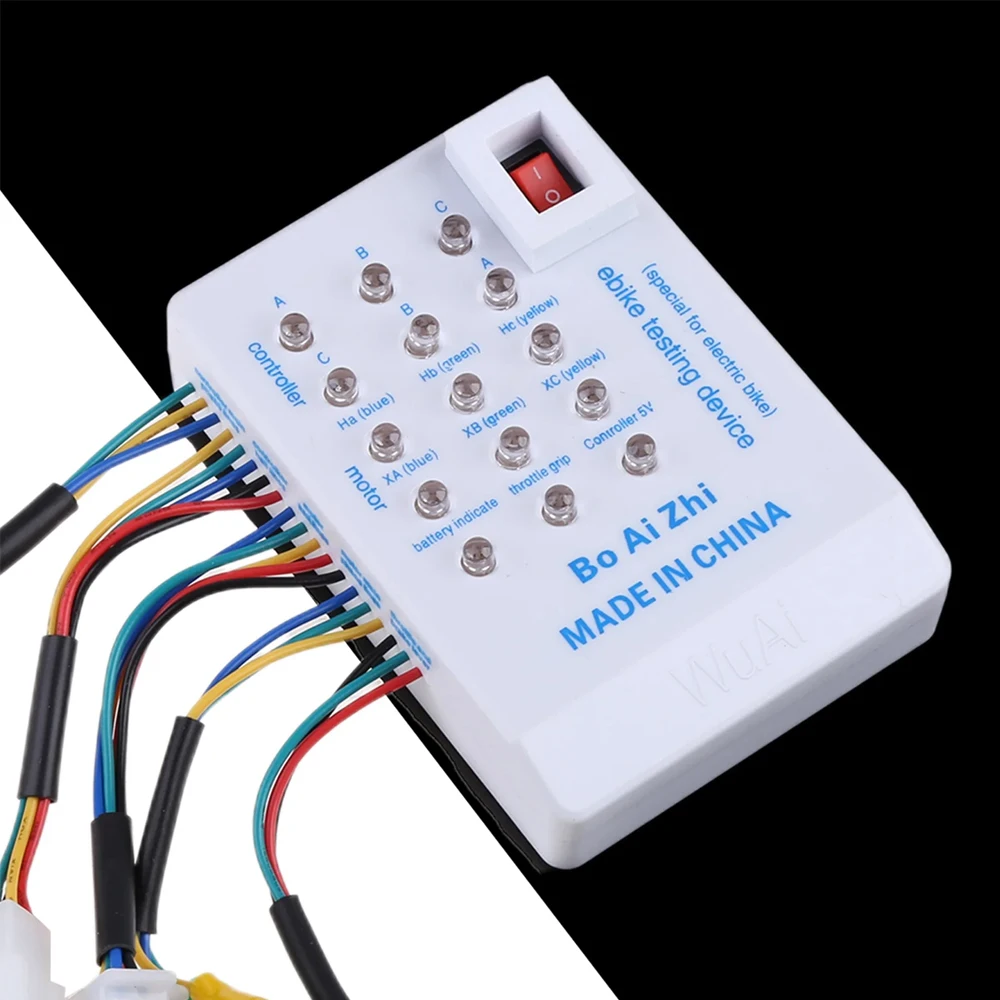 

Brushless Motor Tester Ebike Testing Device 24V/36V/48V/60V/72V Electric Car E-bike Scooter Hall Repair Tool Detector Controller