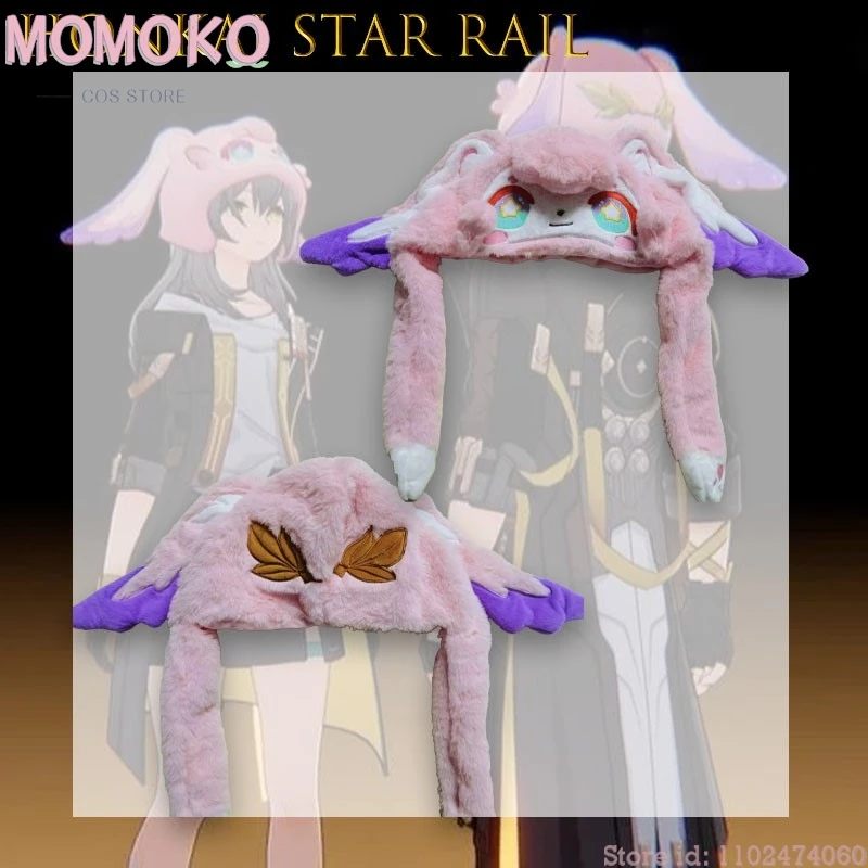

Carnival disfraz ‌Mimi Honkai Star Rail Plush Hat Kawaii Anime Headwear Soft Texture Cute Game adulto mujer