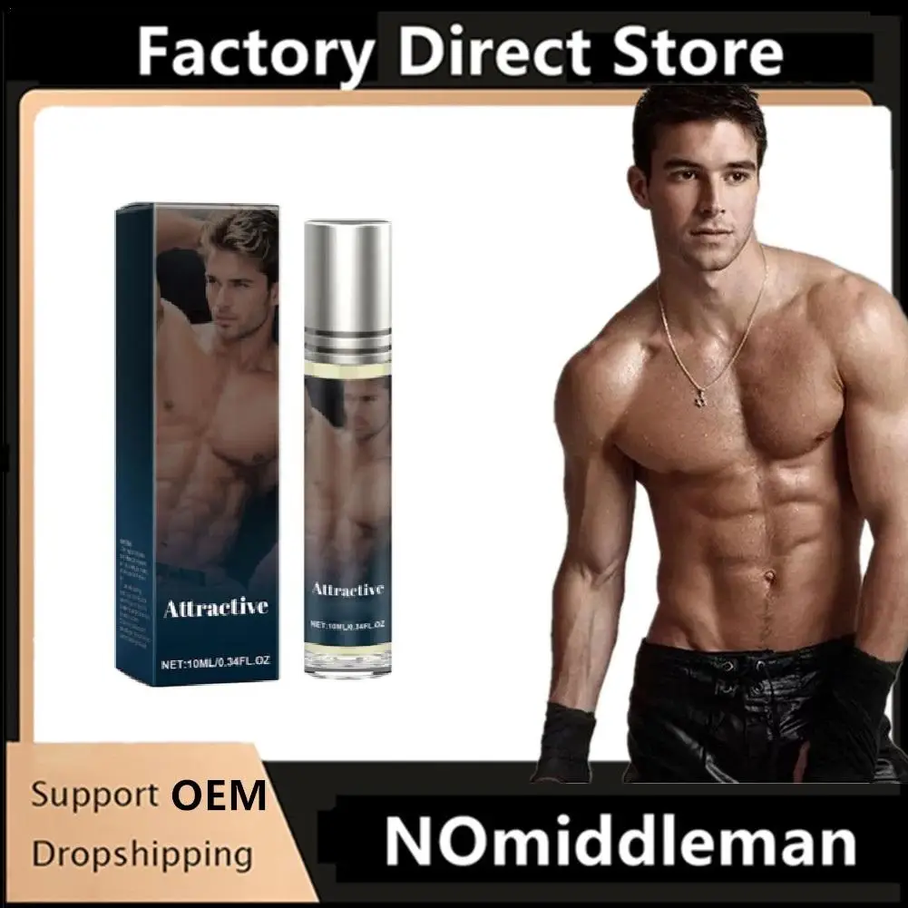 Men Charming Perfume 10ml Pheromone Infused Cologne Men's Perfume Body Fresh Attracts Women Long Lasting Fragrance Roller