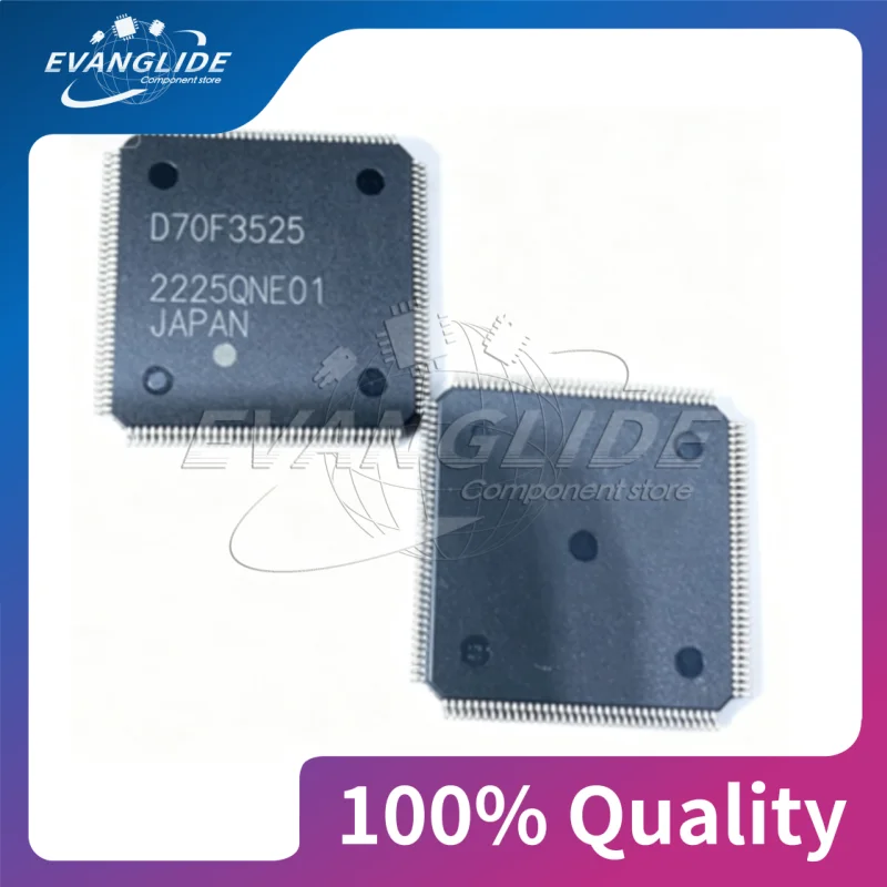 1 PCS UPD70F3525GJA9-GAE UPD70F3525GJA9-GAE D70F3525 QFP144 Automotive instrument computer board CPU