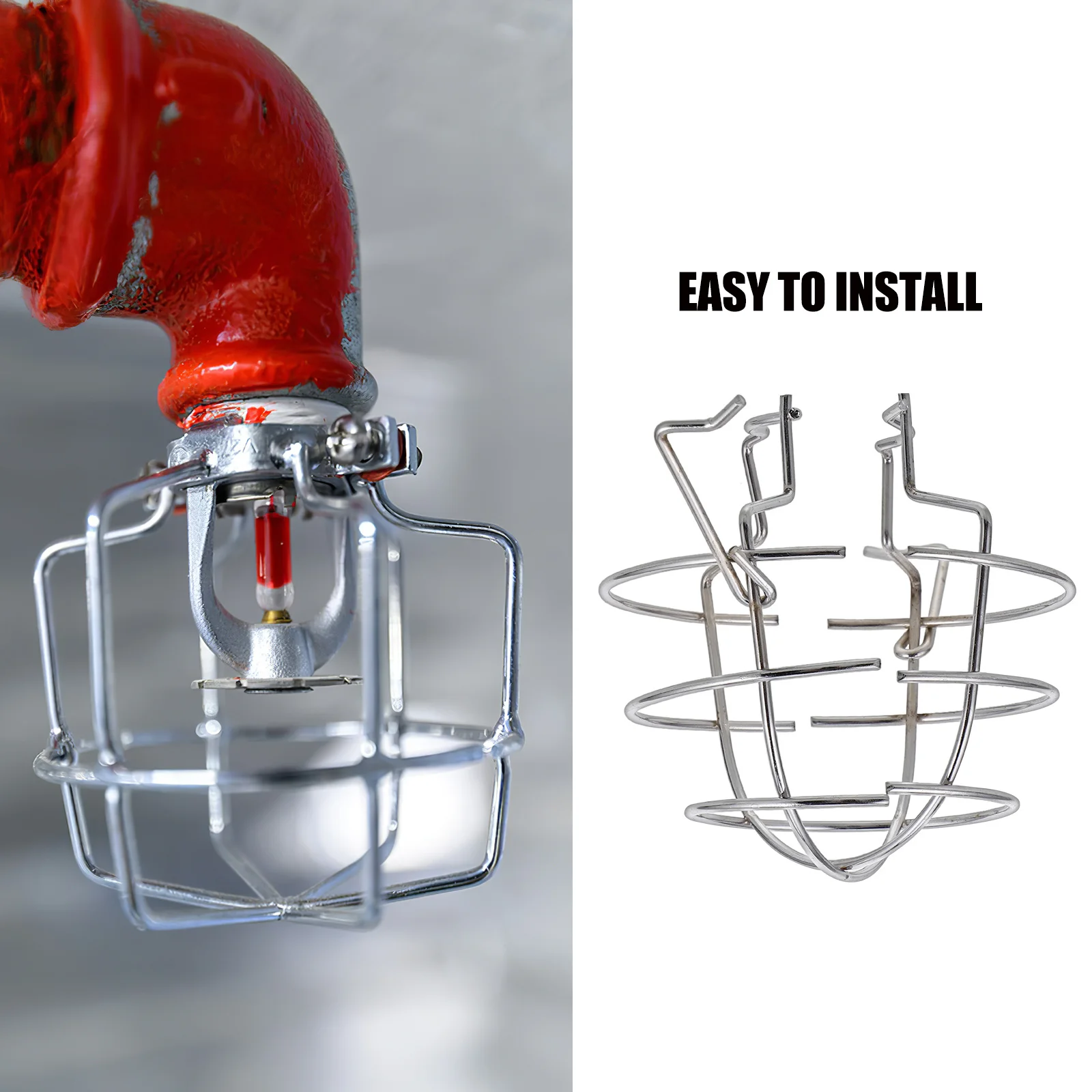 Sprinkler Metal Fire Sprinkler Cover Impact Resistant Protection Bracket For Ceiling Residential Commercial
