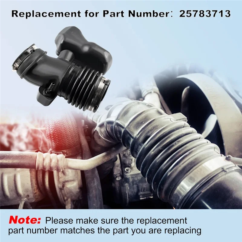 خرطوم مجاري الهواء منقي هواء 25783713 لـ Traverse & GMC Acadia & Buick Enclave & Saturn Outlook 3.6L #4