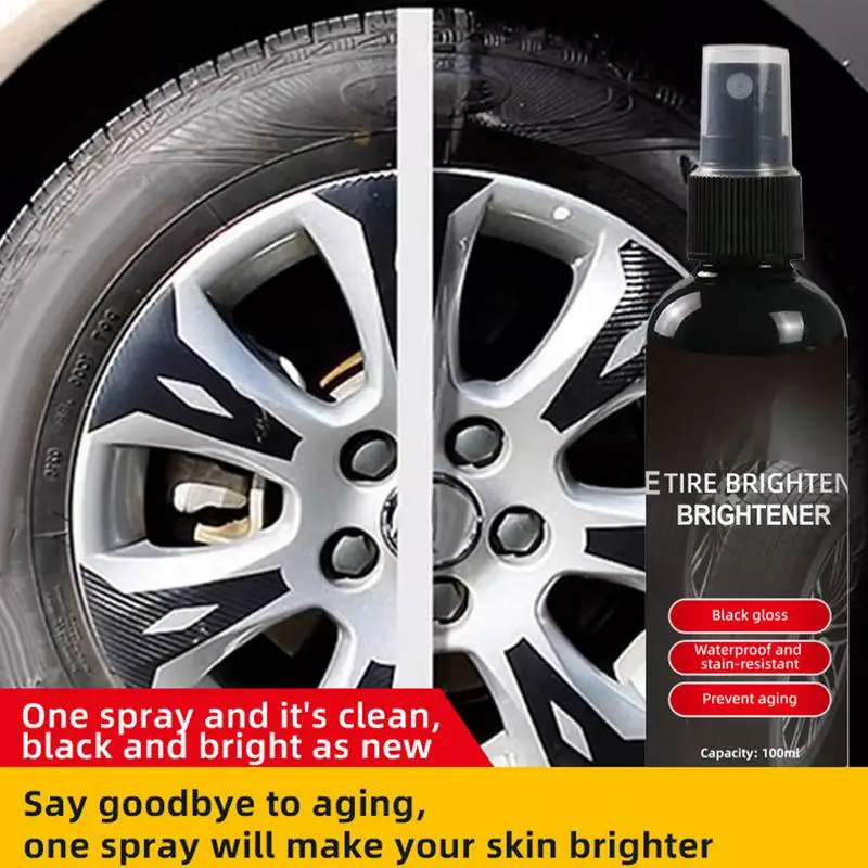 

Tire Shine 100ml Wheel Brightener Wheel Dressing Cleaner Tire Coating Tire And Wheel Care For Cars Trucks SUVs RVs