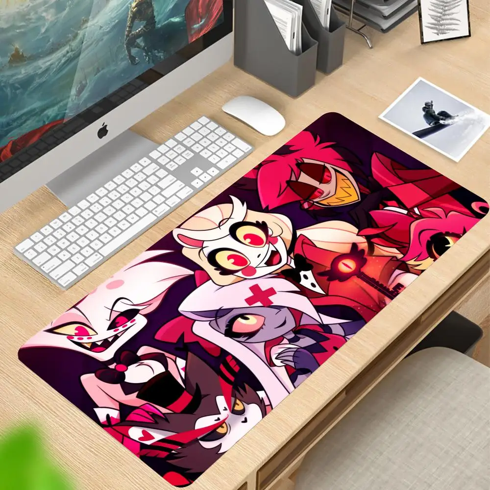 

Mouse Pad PC Gaming Mouse Desk Mat Large bureau Keyboard Pad H-Hazbin H-Hotel gaming accessories Desktop Hot desk mat Rubber Mou