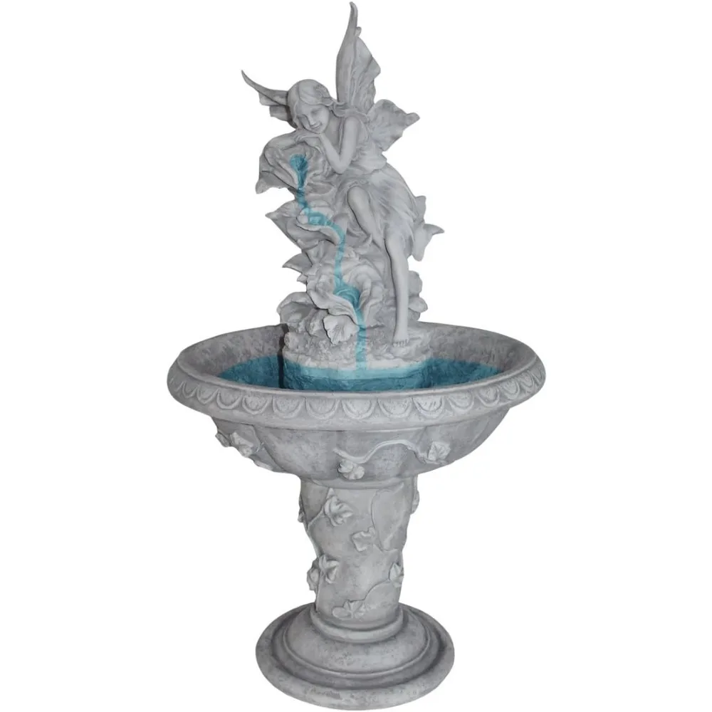 

Fountain, Pixie Fairy Garden Decor Fountains, Outdoor Water Feature, Antique Stone, Fountain