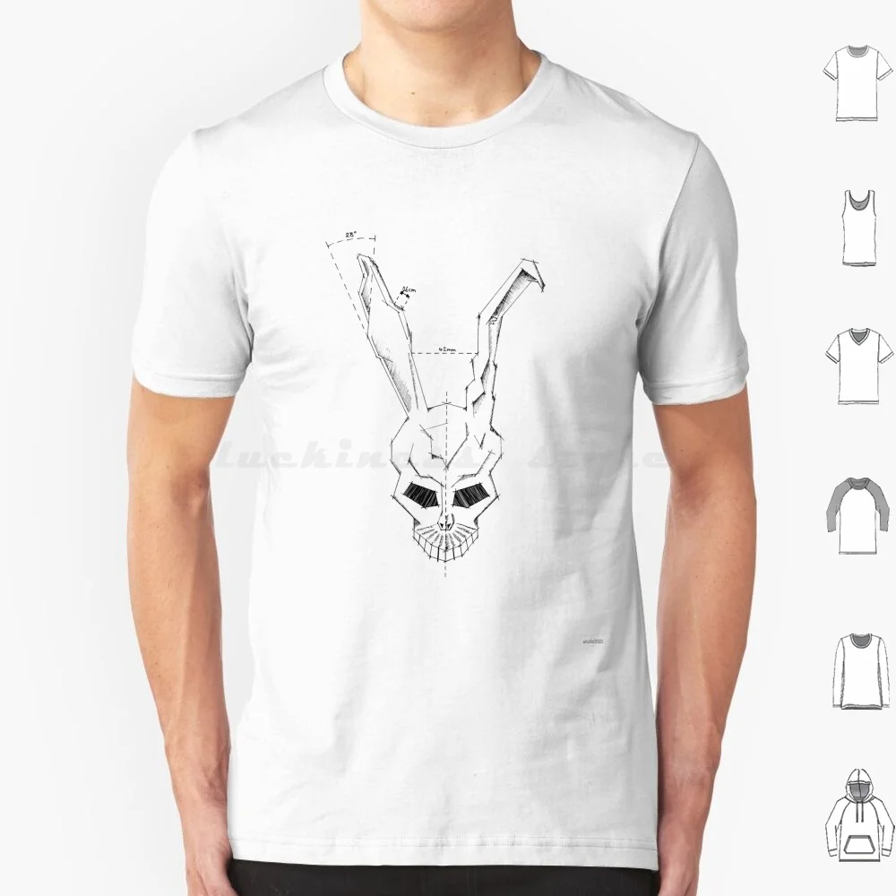 Frank Skull Geometric T Shirt Men Women Kids 6Xl Frank Donnie Darko Donnie Darko Bunny Rabbit Suit Skull Ears Teeth Time Travel