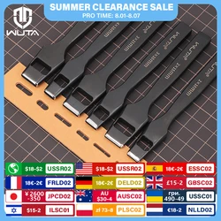 WUTA Pro Leather Oblong Punching Tools Belt Hole Puncher Flat Hollow Punches Strap Watch Band Heavy Duty Oval Hole DIY Craft