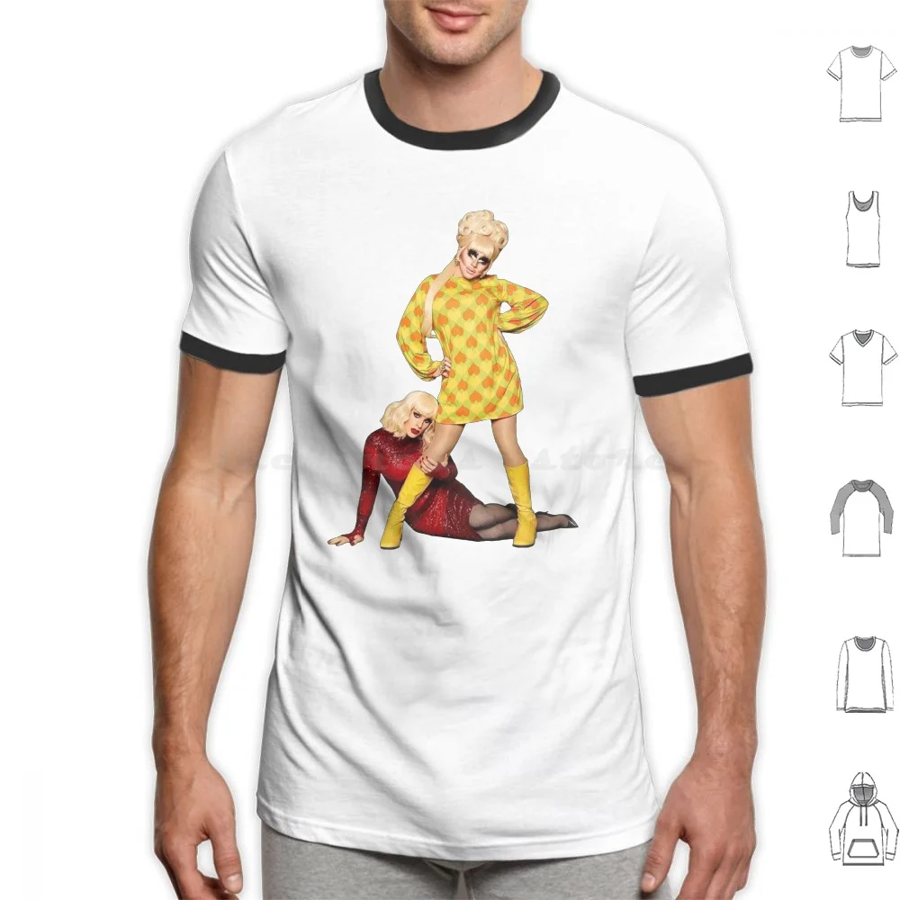 Trixie & Katya T Shirt Cotton Men Women Diy Print Trixie Mattel Katya Katya Zamolodchikova Trixe Trixie And Katya Trixie Mattel