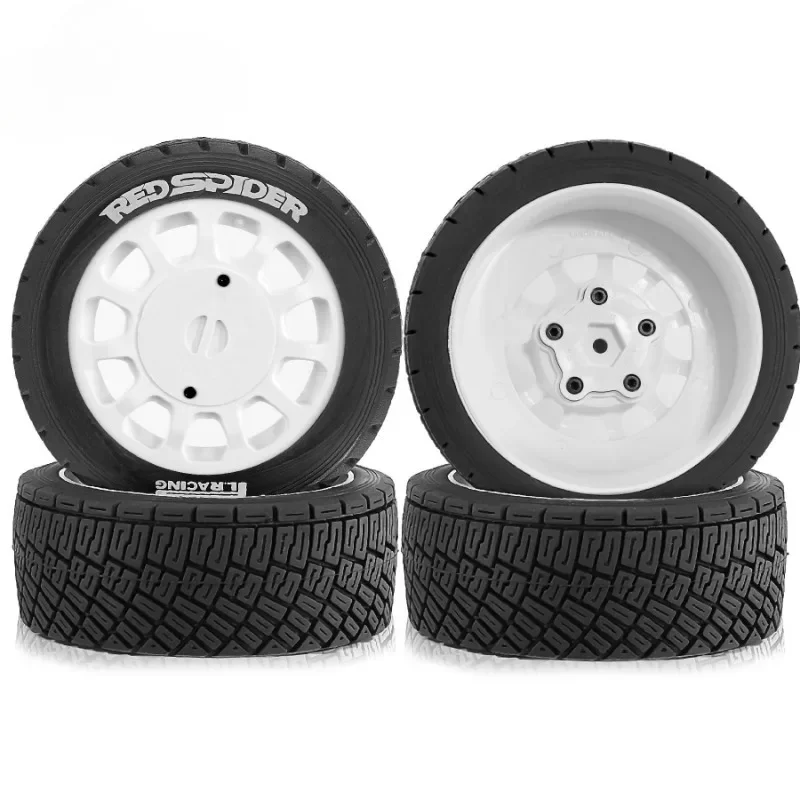 

4pcs 100mm 1/7 1/8 RC Rally Off-Road Buggy Tires Wheel 17mm Hex for ARRMA Trxs Redcat Team Losi Kyosho HPI WR8 HSP RC Car