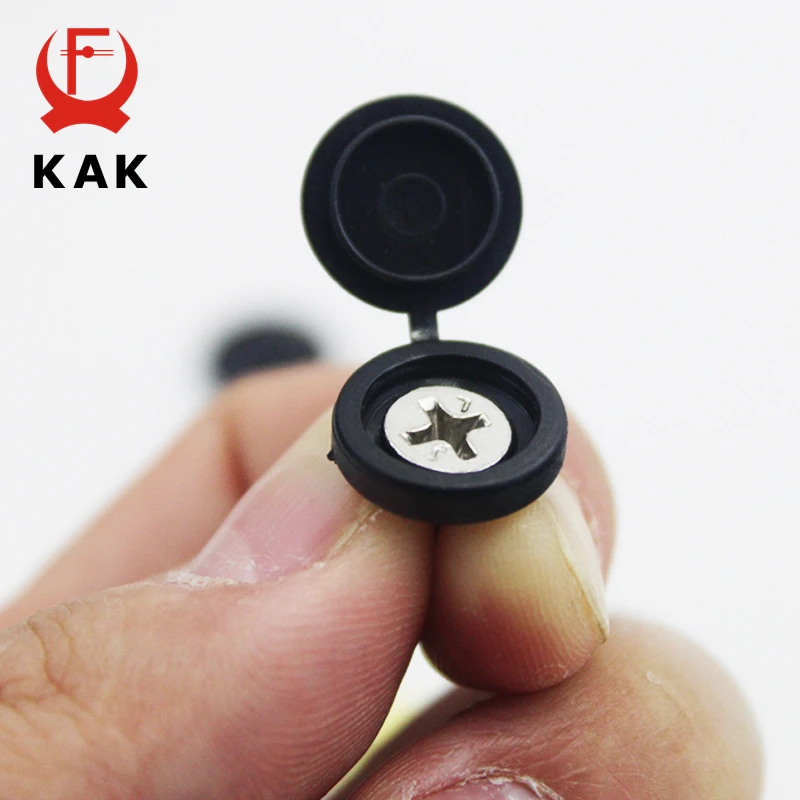 KAK 100pcs Screw Cap Decorative Cover Self Tapping Screw for License Plate Anti-rust Buckle Phillips Screw Protective Covers