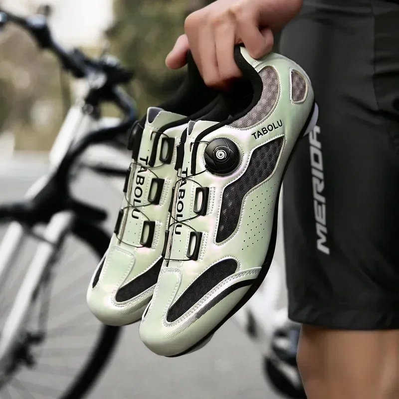 2024Summer Cycling Shoes  Men Sports Road Bike Shoes Speed Sneakers Racing Flat Women Cleats Bicycle Boots Mountain Spd Footwear