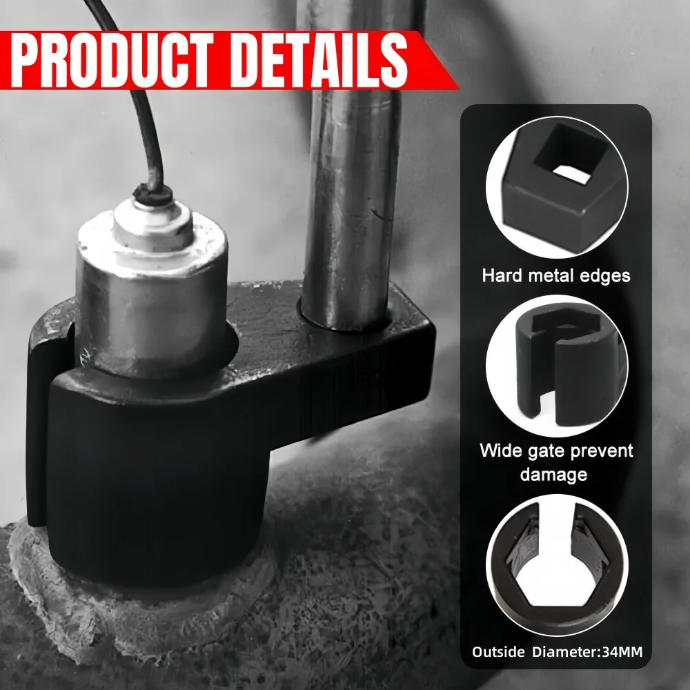 Car Oxygen Sensor Socket Removal Wrench Universal Automotive 22MM Drive Remover Oxygen Sensor Sleeve Hand Tool Car Accessories - Detail 1