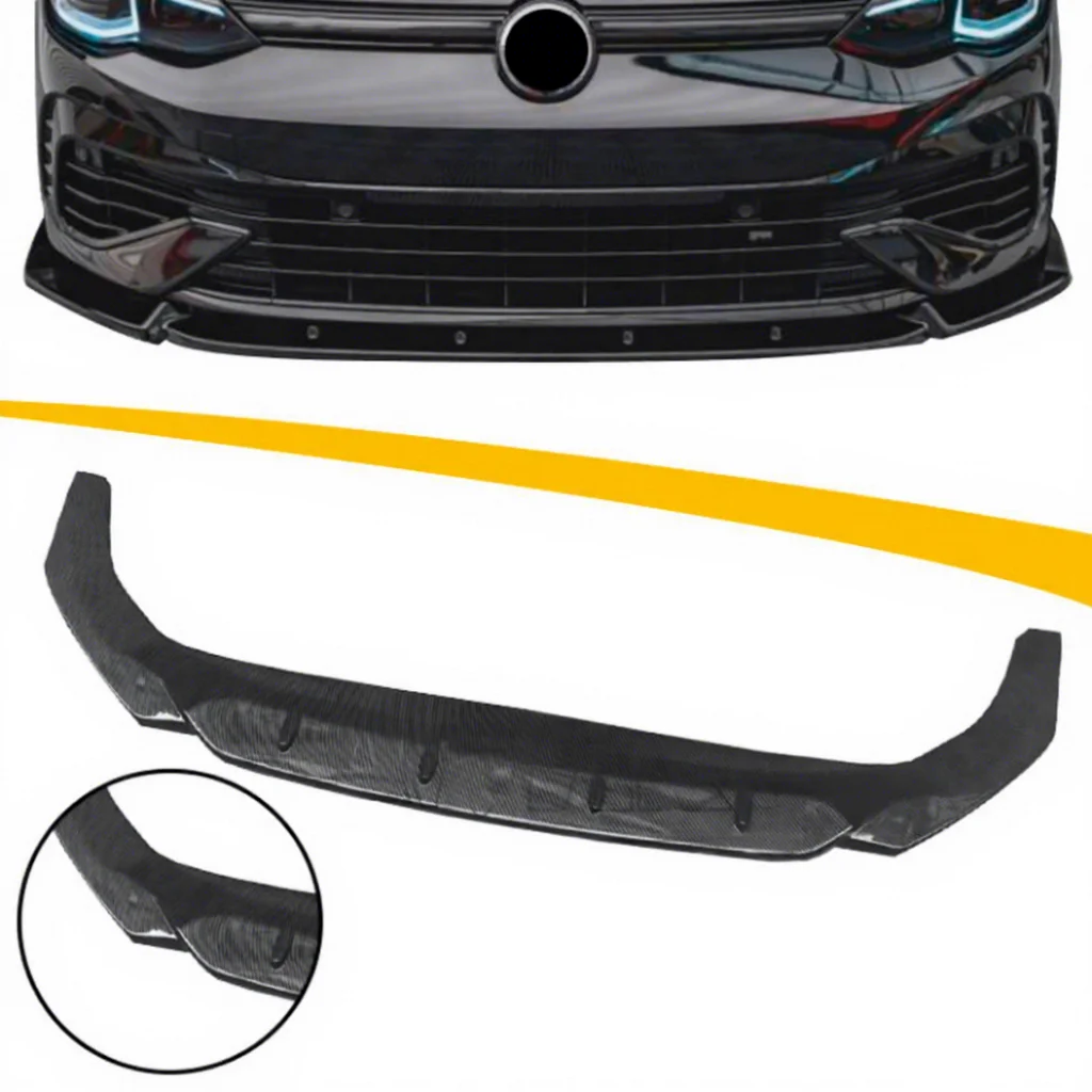 

Factory Wholesale Better New Design ABS Plastic Carbon Fiber Whole Set Front Bumper Lip Splitters for VW Volkswagen Golf 8 MK8