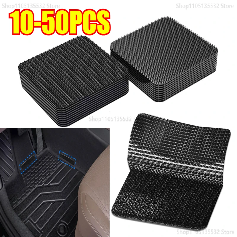 Almohadillas para alfombras de coche, cinta adhesiva para velcro, almohadilla para salpicadero, costura, pegatinas fijas de doble cara, parche de fijación, alfombrilla para suelo, artes DIY