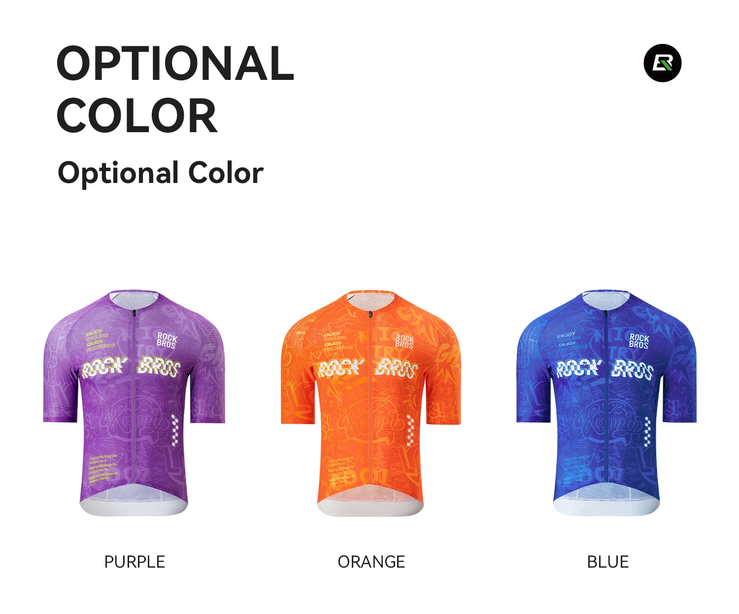 ROCKBROS Kurzarm-Radtrikot Schnelltrocknende Sportbekleidung Outdoor-Kleidung Atmungsaktives Nahtloses Bedrucktes Fahrradtrikot Reflektierend – Detail 3