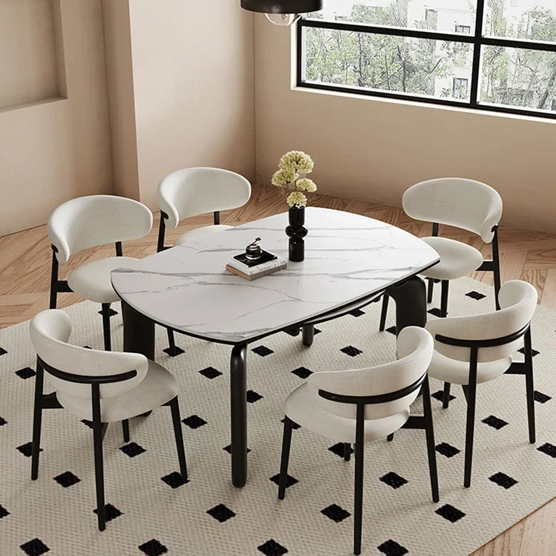 Desk Foldable Dining Table Salon Coffee Small Conference Round Dining Kitchen Table Console Esstisch Livingroom Furniture Sets
