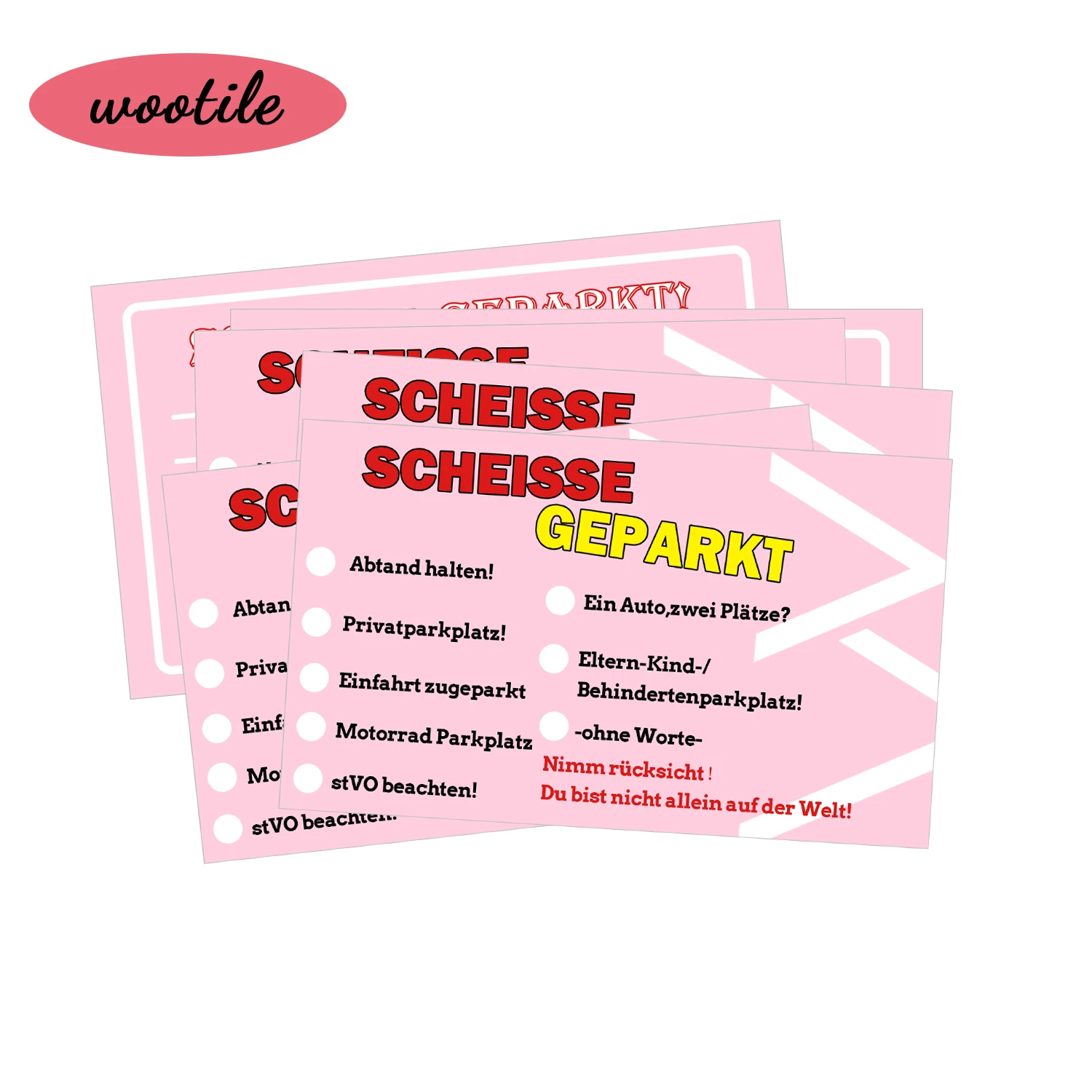 

Немецкие визитные карточки You Parked Like an Idiot, 50 шт. Плохие парковочные карточки, несколько причин, поиск, забавная розыгрыш, иллегко парке