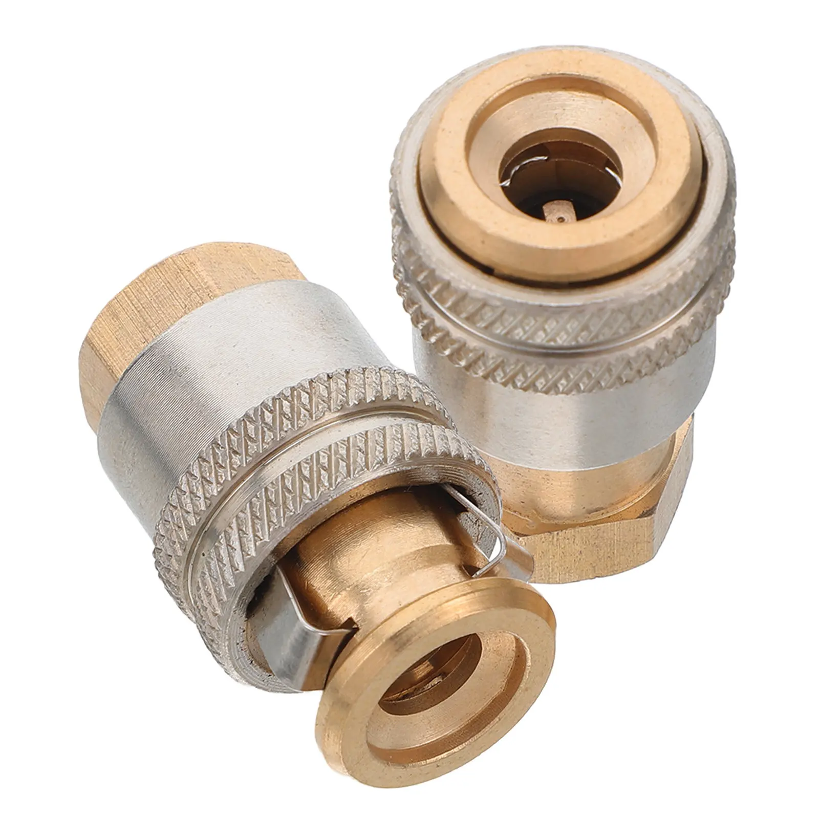 2Pcs Air Chuck Tire Inflator Fittings For Mechanic Self-locking Adaptor Brass Quick Release Inflate Compatible